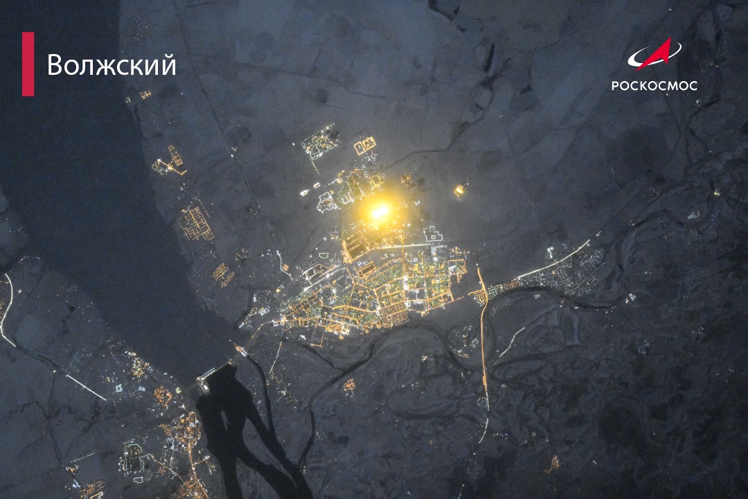 «Роскосмос» опубликовал фото Волгограда с высоты 420 километров