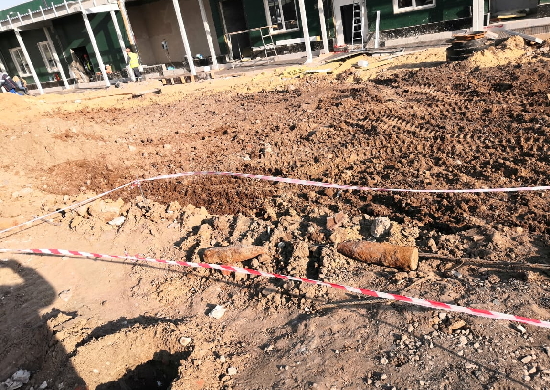 При строительстве нового госпиталя в Волгограде обнаружены снаряды времен ВОВ