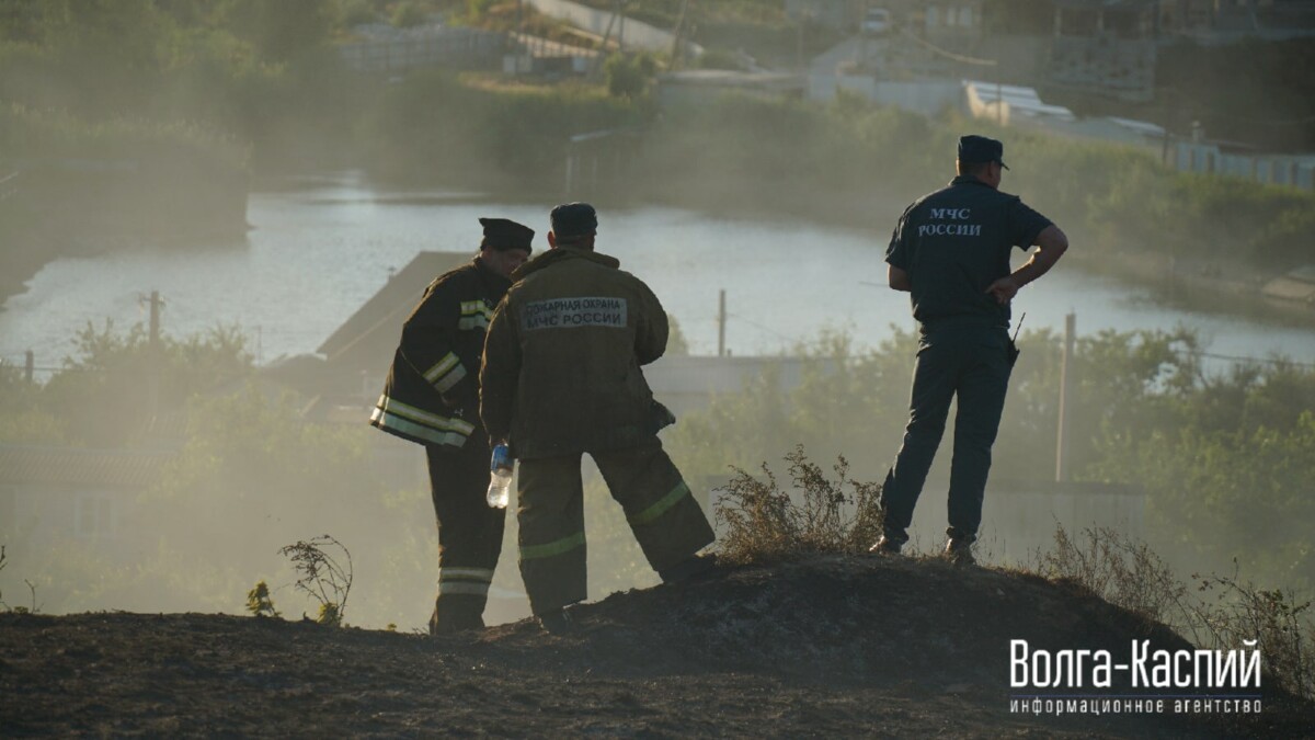 Огонь подкрался к стеле «Волгоград»: пожарным удалось спасти въездной знак