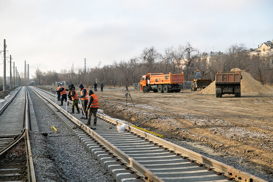 В Волгограде впервые за 36 лет масштабно реконструируют трамвайную линию