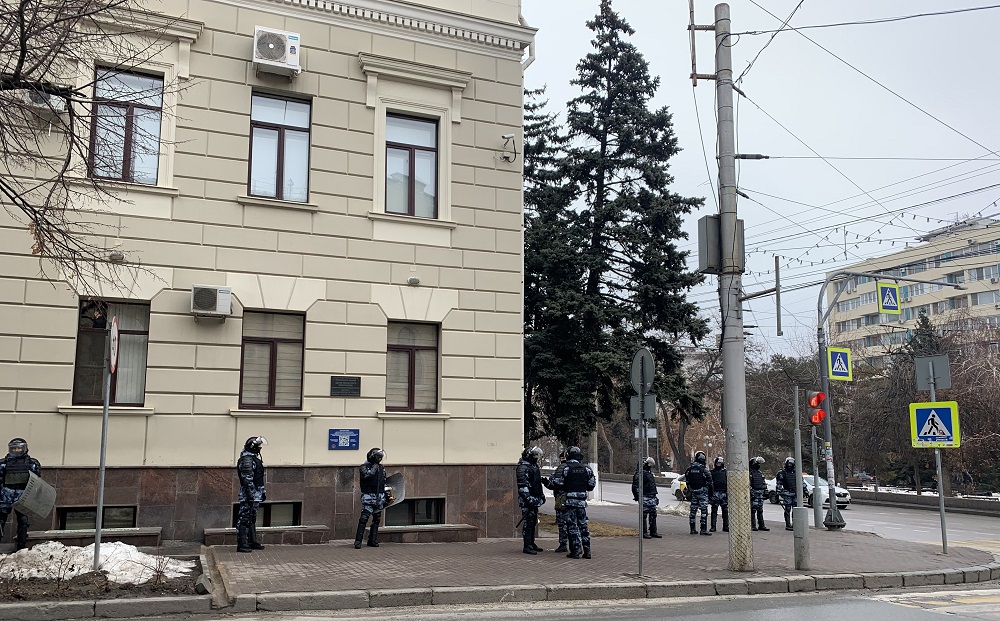 В Волгограде Росгвардия подготовилась к штурму администрации области