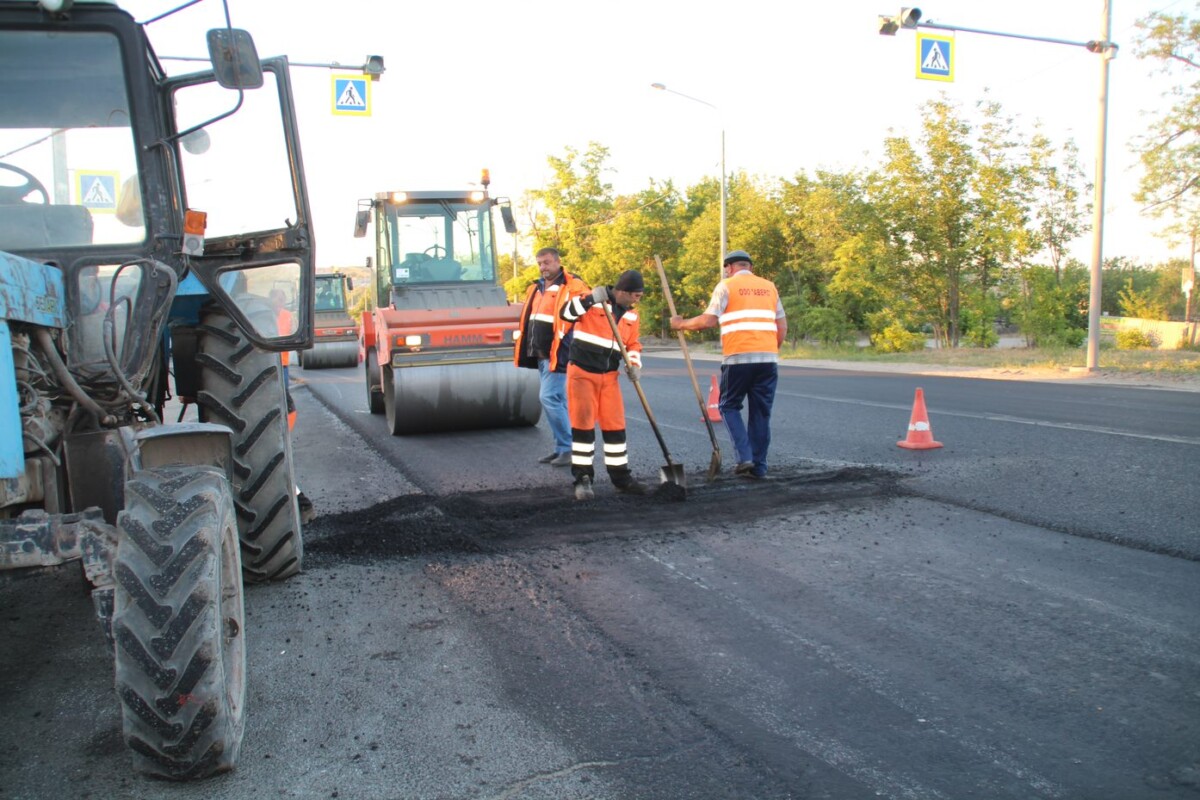 Ремонт дороги фото