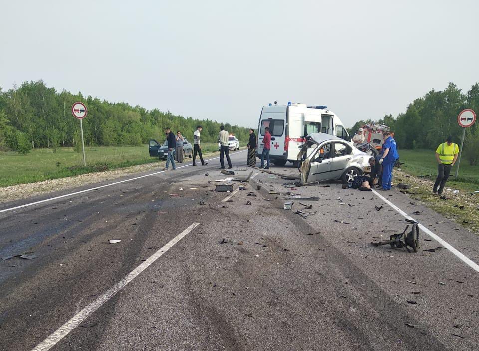 Двое погибли и двое пострадали: на дороге под Волгоградом легковушка протаранила фуру