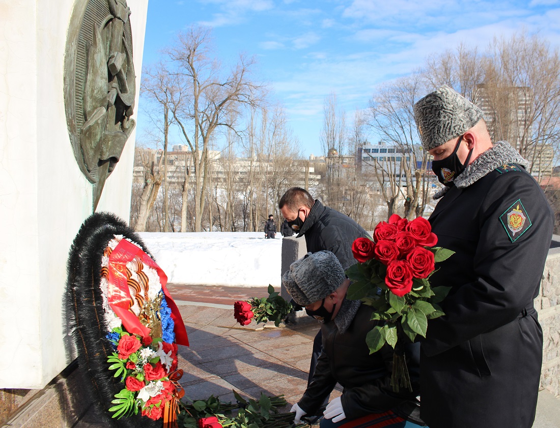 В Волгограде почтили память бойцов 10-й стрелковой дивизии внутренних войск НКВД