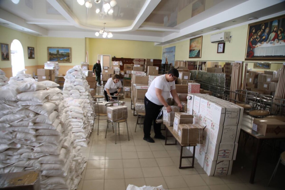 Защитникам Донбасса из Волгоградской области «Армянская община» отправила 20 тонн гуманитарного груза